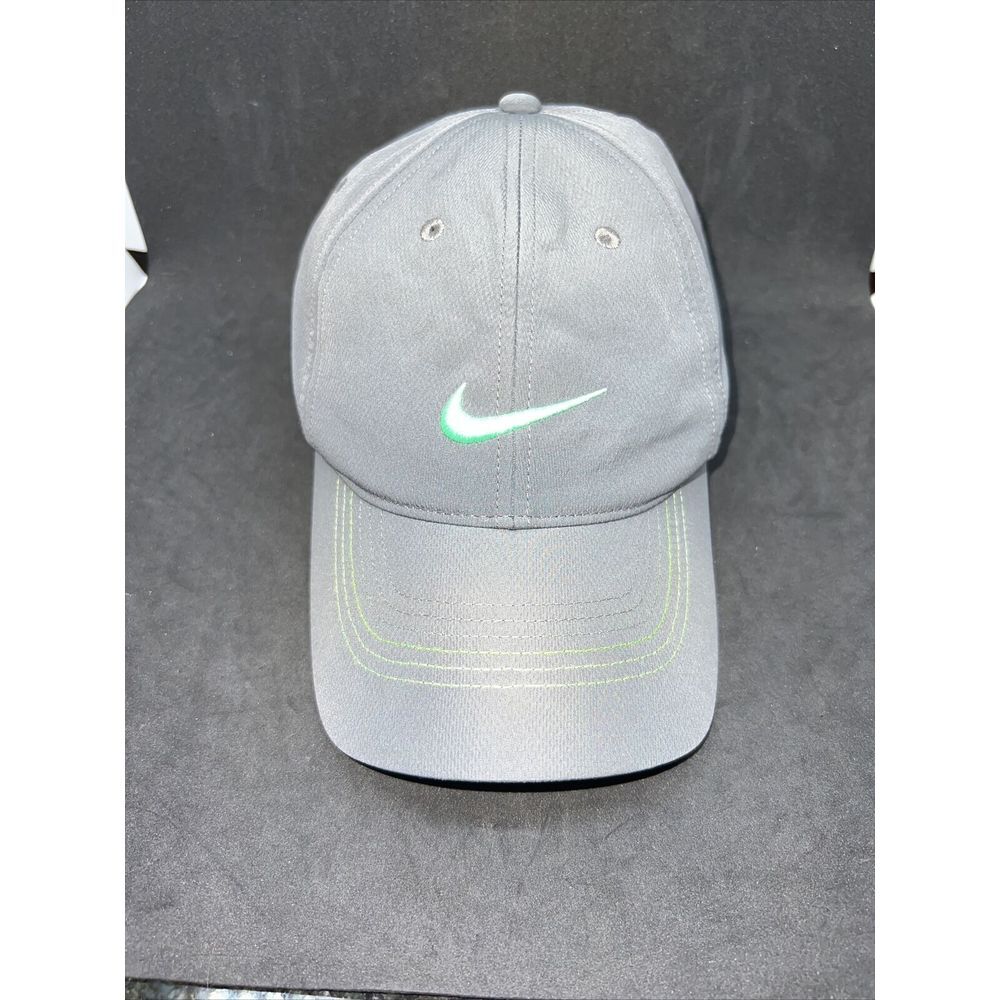 Green and Gray Nike‎ Dri Fit Golf Snapback Hat